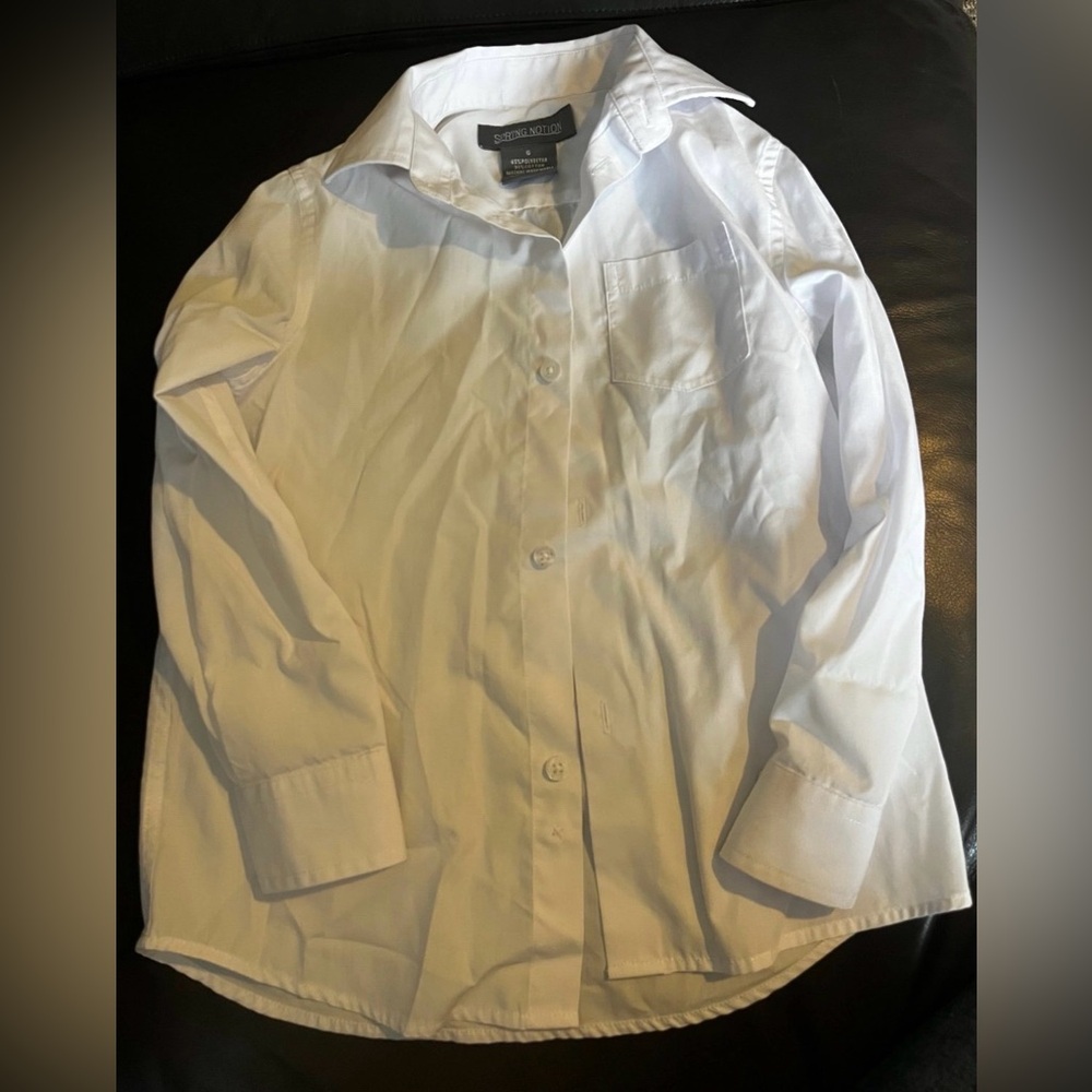 George Kids White Button Down Shirt